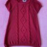 Brand new with tag Girls Burgundy Knitted Dress / Tunics Image 2