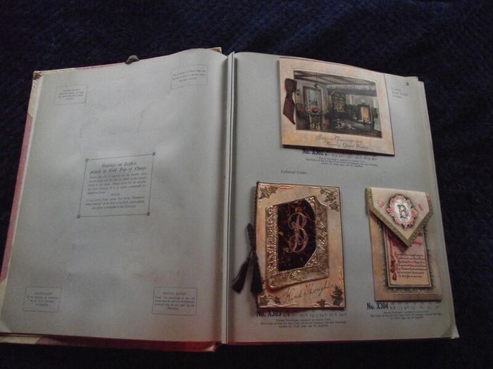 1936 Greeting card and Calendar sample book - The Royal Art Private Christmas Greeting Cards