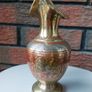 Antique Indian Etched Brass Vases Image 3