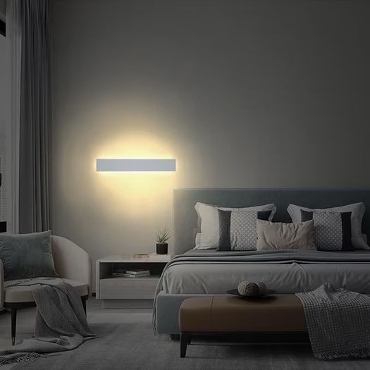 Brand New 2-Pack Modern LED Wall Lamp Indoor Lighting 40cm 16W