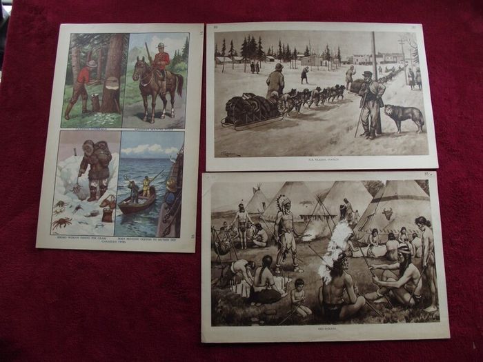 Macmillan's Class Pictures - 169 Plates + Original Folder + Reference Book 1934