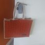 BNIB IrelandsEye Knitwear Luxury Wool & Cashmere Shopper Bag - Terracotta Image 2