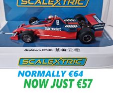 Scalextric F1 Brabham BT46 #2 Slot Car ( C4422 classic Formula one Legend )