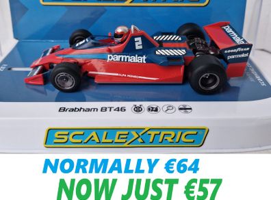 Scalextric F1 Brabham BT46 #2 Slot Car ( C4422 classic Formula one Legend )