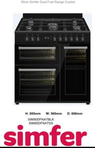 Dual Fuel Range 90cm