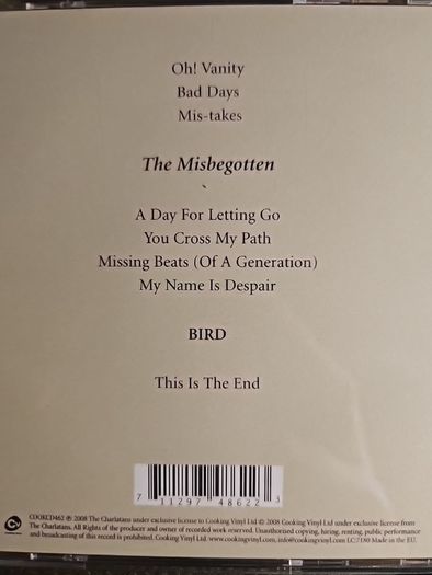 The Charlatans CD - You Cross My Path