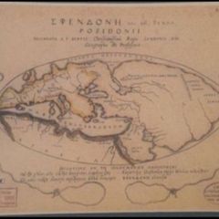 Greek map.  Ancient world.