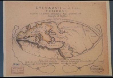 Greek map.  Ancient world.