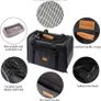 Cat Carrier - Airline Approved, Top Opening Portable Dog Bag with Breathable Mesh/Removable Mat, Adjustable Shoulder Strap & Bowl, Foldable Travel Cage, M, Grey (Max 7kg) Image 6