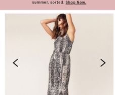 NEW Oasis Snake Print Dress