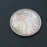 1965 one penny coin silvered coin Image 2