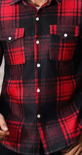 Plaid long sleeve shirt