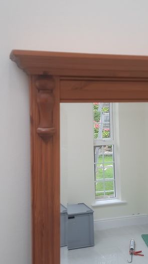 Ducal Wall Mirror - Antique Pine Finish