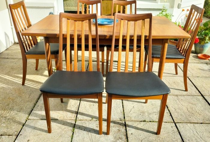 Mid Century Vintage G Plan Dining Table & Chairs