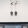 Vintage 925 Sterling Silver Garnet Earrings Image 9