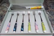 Aynsley Dessert Forks + Serving Utensil Boxed