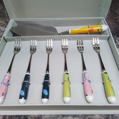 Aynsley Dessert Forks + Serving Utensil Boxed