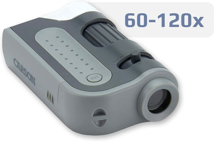 MicroBrite Plus 60 -120x LED Lighted Pocket Microscope, Grey (FREE POSTAGE)