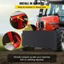 Skid Steer Attachment 3/8in Skid Steer Quick Attach Plate 85LBS Skidsteer Attachment 18.5\" Height Quick Attach Skid Steer Attachments for Buckets Image 5