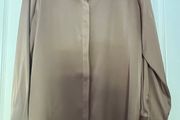 New Mocha Satin Shirt