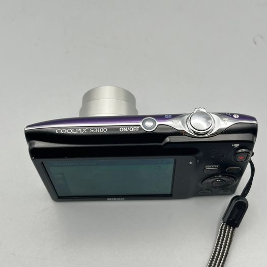 Nikon Coolpix S3100 14MP Digital Camera Purple - Full Kit