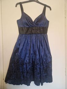 Elegant royal blue dress size s m