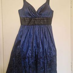 Elegant royal blue dress size s m