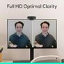 HD Pro Webcam, Full HD 1080p/30fps Video Calling, Clear Stereo Audio, HD Light Correction, Privacy Shutter, Streaming, Works With Skype,Zoom,FaceTime, PC/Mac/Laptop/Tablet/XBox - Black Image 3