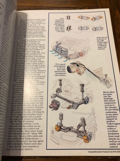 1988 Volkswagen Passat Autocar Supplement
