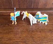 Vintage 1974 Playmobil Geobra battle horse and figure