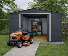 10x10 Alpine Steel Garden Shed  Extra Tall,