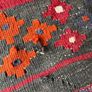 Large Vintage Handwoven Tribal Kilim Rug Wool Flatweave (203x275cm) Image 3