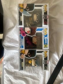 Marvel Funko Pop Lot X- Men : Gambit, Beast and Angel