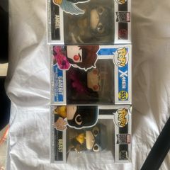 Marvel Funko Pop Lot X- Men : Gambit, Beast and Angel