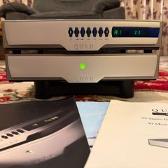 QUAD 99 Stereo Amplifier And Preamp Set - Phono MC/MM Input - Manuals & QuadLink Cable- Free Postage