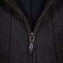 Kaliko Dark Charcoal Grey Zip-Up Jacket Faux Fur Trim Collar 10UK/38EU Image 3