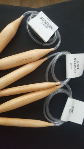 Jumbo 15mm 20mm 25mm Wooden Circular Needles 1pc