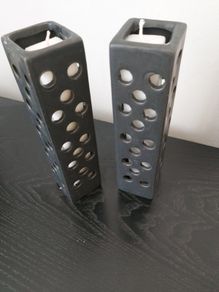 Two Candles in Candle Holders