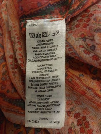 Orange Print Maxi Dress