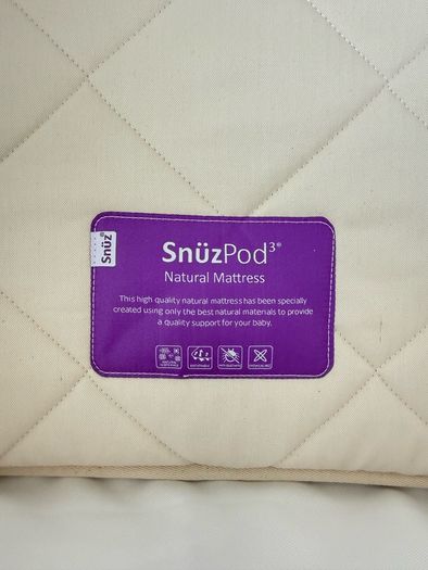 SnuzPod5 Bedside Crib, Excellent Condition, Natural Mattress Bundle