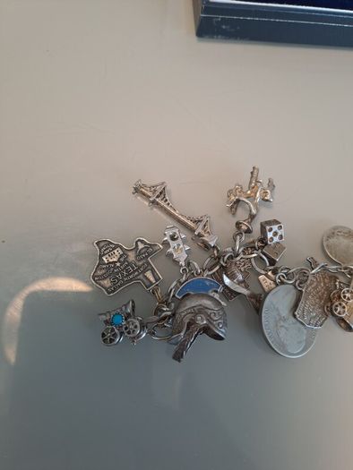 silver charm bracelet