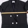 Sandro Paris Black Micro Polka Dot Double-Breasted Tailored Blazer Jacket 12UK/40EU Image 9