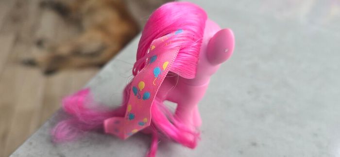 Pinkie Pie with ribbon in hair 3inch Brushable MLP G4 My Little Pony 2010