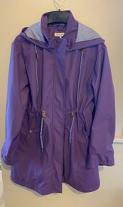 MARC ANGELO Lilly Drawstring Rain Jacket Purple