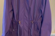 MARC ANGELO Lilly Drawstring Rain Jacket Purple