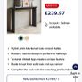 Wood black console table hall Image 2
