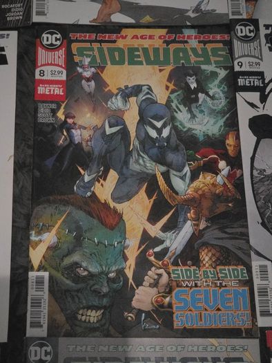 Sideways DC Metal Comics