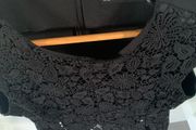 Zara black top - lace detail