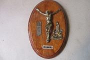 Vintage Fatima Religious Plaque