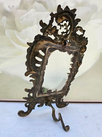 Collection of 3 Vintage Victorian Ornate Gilded Brass Frames